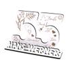 Dekolando Personalized 55th Birthday Tabletop Decor Stand view 1