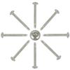 10 Stainless Steel V2A Pan-Head Self-Drilling Screws 4.8 x 16 mm, DIN 7504 Form M, TORX view 1