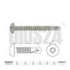 10 Stainless Steel V2A Pan-Head Self-Drilling Screws 4.8 x 16 mm, DIN 7504 Form M, TORX view 2