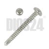 10 Stainless Steel V2A Pan-Head Self-Drilling Screws 4.8 x 16 mm, DIN 7504 Form M, TORX view 3