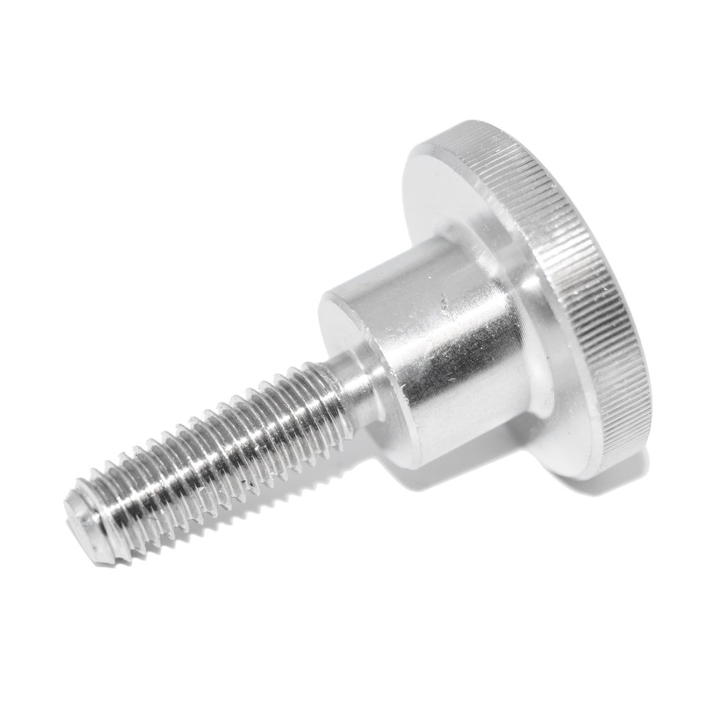 Knurled Screws M6 x 10, 6-Piece, DIN 464, High Form, A1 Stainless Steel
