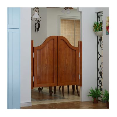 ASDQWER Solid Wood Swing Cafe Door, Partition Door with Hinges, Auto-Closing Saloon Door, W120 x H90 cm (47 x 35 in)