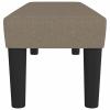 Tidyard Upholstered Hallway Bench, Taupe, 100 x 30 x 30 cm, Fabric view 4