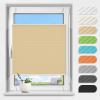 TFSKY Cream Pleated Blind, Clamp-Fix, No Drilling, W80 x H200 cm view 1