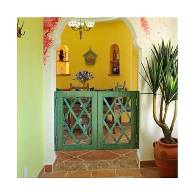 Solid Wood Saloon Door with Spring Hinges, W70 x H100 cm