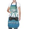 AOOEDM I Love You Dad Happy Father's Day Apron, Adjustable Apron with 2 Pockets for Women and Men, Waterproof Apron for Kitchen, Painting and Gardening view 3