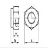 25 Zinc-Plated Steel Lock Nuts DIN 985 M39, Class 8 view 2