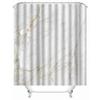 VASENA 3D Geometric Marble Shower Curtain, 180 x 180 cm view 3