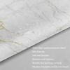 VASENA 3D Geometric Marble Shower Curtain, 180 x 180 cm view 4