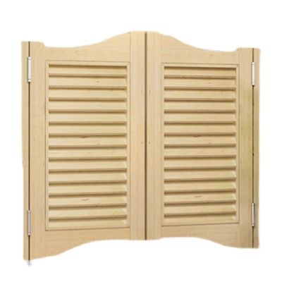 ASDQWER Solid Wood Double-Action Swing Door, Self-Closing Café Saloon Door, Metal Hinges, Custom, W120 x H80 cm (47 x 31 in)