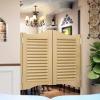 ASDQWER Solid Wood Double-Action Swing Door, Self-Closing Café Saloon Door, Metal Hinges, Custom, W120 x H80 cm (47 x 31 in) view 4