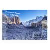 DEQORI Glass Magnetic Board | 90 x 60 cm | Yosemite in Winter Design | Glass Memo Board with Magnets, Marker & Cloth for Kitchen & Office | Magnetic & Writable view 2