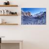 DEQORI Glass Magnetic Board | 90 x 60 cm | Yosemite in Winter Design | Glass Memo Board with Magnets, Marker & Cloth for Kitchen & Office | Magnetic & Writable view 3