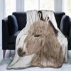 Boceoey Plush Blanket 150 x 200 cm – Donkey Design view 1