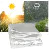 Tear-Resistant Transparent Tarp with Grommets and Rope, 2 m x 6.2 m view 4