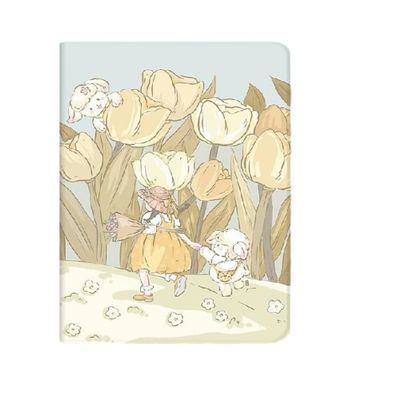 WunM Studio Case for 6-inch Kindle Paperwhite, 10th Generation (2018), Auto Sleep/Wake, Lamb-Tulip Floral Romance