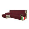Moonange 3-Seater Sofa Cover with Chaise – 240 cm – Bordeaux view 1