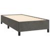 vidaXL Box Spring Bed with Mattress Dark Gray 90 x 200 cm Velvet view 4