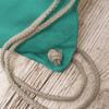 Drawstring Backpack – “Hooray, I’m Starting School” – Turquoise view 4