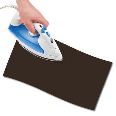 USIT Cotton Iron-On Repair Patch, 48 x 11.5 cm, Dark Brown