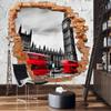 Feeby Photo Wallpaper Abstract City Hole in the Wall 450 x 315 cm Red XXL Nonwoven view 3