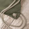Drawstring Backpack, Boho Rainbow, Olive Green, Personalized view 4
