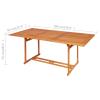 Tidyard 9-Piece Teak Garden Dining Set for 8 with Reclining Chairs and Cushions view 2