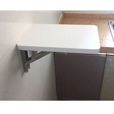 Wall-Mounted Wooden Folding Table and Drop-Leaf Desk