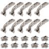 siwitec Blum CLIP top 155° Inset Hinge with BLUMOTION, Nickel-Plated, 10-Pack view 1