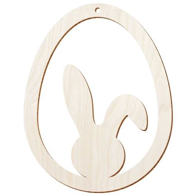 Wooden Decorative Easter Eggs V1 – Natural Birch – Easter Crafts & Decor