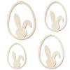Wooden Decorative Easter Eggs V1 – Natural Birch – Easter Crafts & Decor view 2