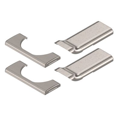 2 x siwitec Blum CLIP top BLUMOTION 110 Hinge Cover Cap Set for Half-Overlay and Inset Applications, Nickel-Plated