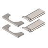 2 x siwitec Blum CLIP top BLUMOTION 110 Hinge Cover Cap Set for Half-Overlay and Inset Applications, Nickel-Plated view 1