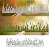 Danlai Grass Border Cutting Die Template view 2