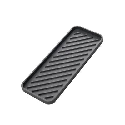WUMUZAI Silicone Mat for Hair Tools, Heat-Resistant Curling Iron Pad and Flat Iron Holder, Gray