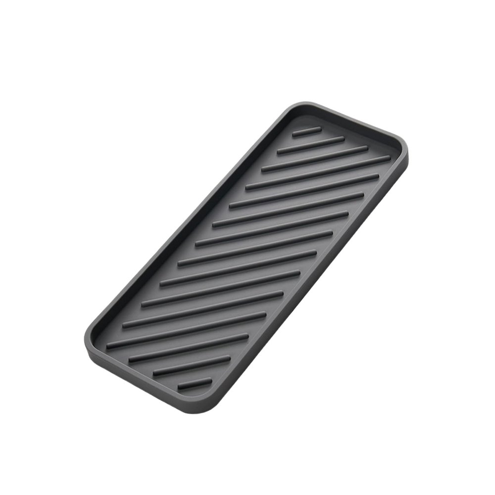 WUMUZAI Silicone Mat for Hair Tools, Heat-Resistant Curling Iron Pad and Flat Iron Holder, Gray