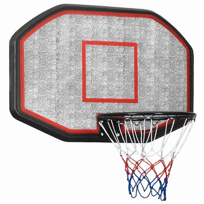 vidaXL Basketball Hoop with Backboard Black 109 x 71 x 3 cm Polyethylene
