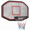 vidaXL Basketball Hoop with Backboard Black 109 x 71 x 3 cm Polyethylene view 1