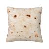 Burrito Tortilla Plush Cushion Cover, 45 x 45 cm view 1