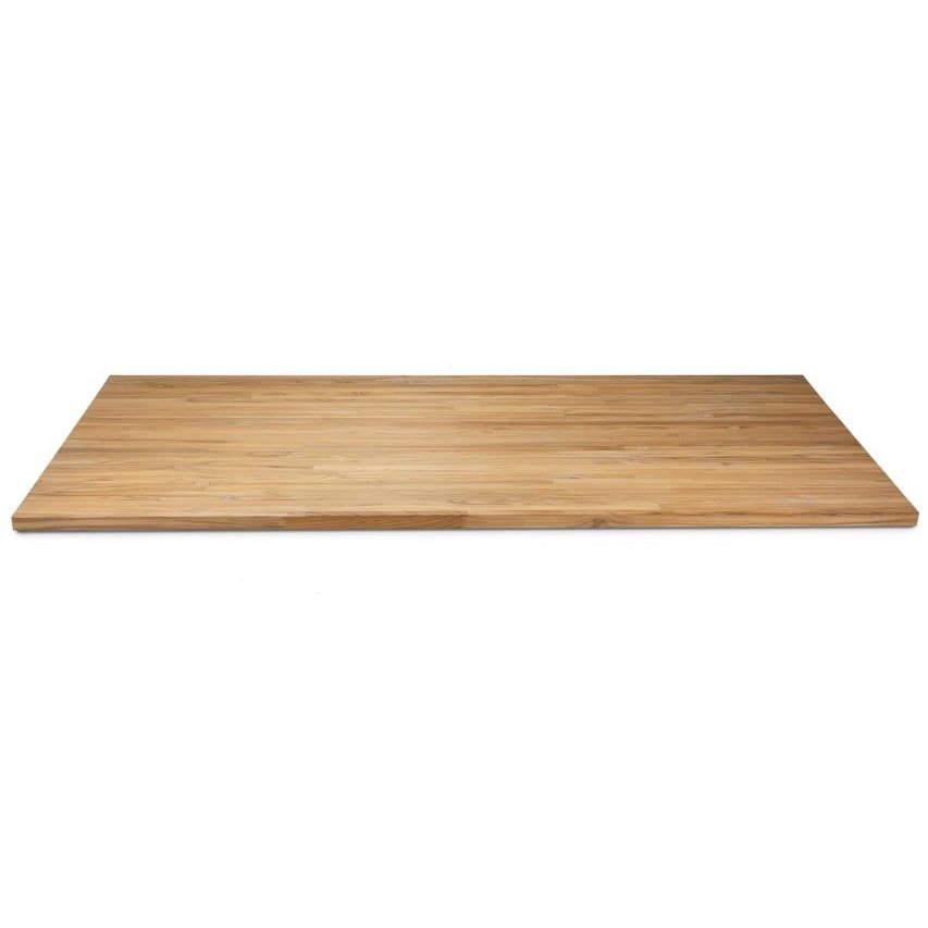 BioMaderas 40 mm Solid Teak Wood Countertop/Tabletop/Furniture Panel/Shelf Board/Custom Cut, FSC 100% Finger-Jointed