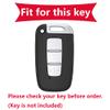 KUNIO 3-Button Key Fob Cover for Hyundai and Kia, Aluminum Alloy and Leather, Black view 2