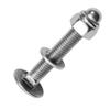 Techtanium M12 x 30/30 mm Stainless Steel A2 Carriage Bolts with Cap Nuts and Washers, 100-Piece Set view 1