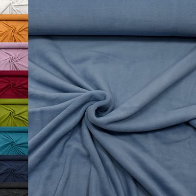 MAGAM-Stoffe Lisa Anti-Pilling Microfleece Fabric, Solid Color, 50 cm (14 Smoke Blue)