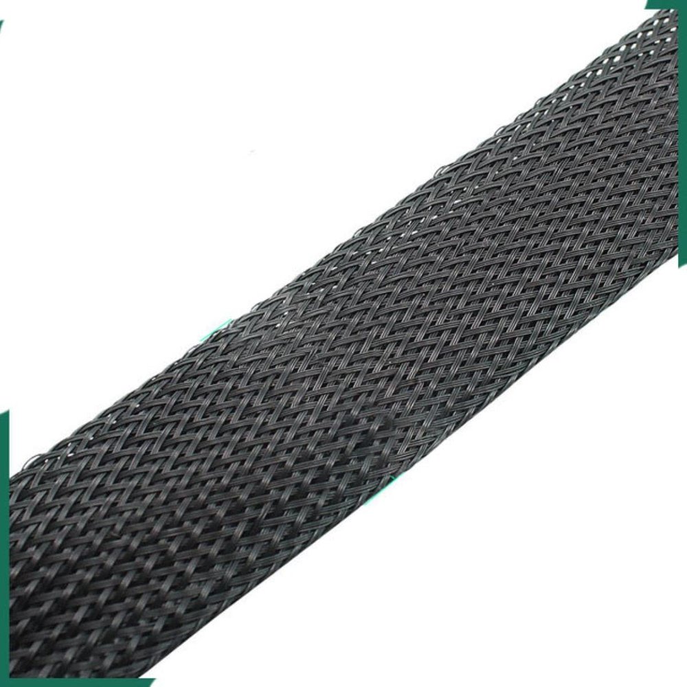 CTLH20 Black Insulated Braided Sleeve, 4 mm, 10 m
