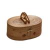 MYLPDZSW HHF Woven Rattan Oval Storage Basket, 1 Pack view 1