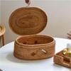 MYLPDZSW HHF Woven Rattan Oval Storage Basket, 1 Pack view 4