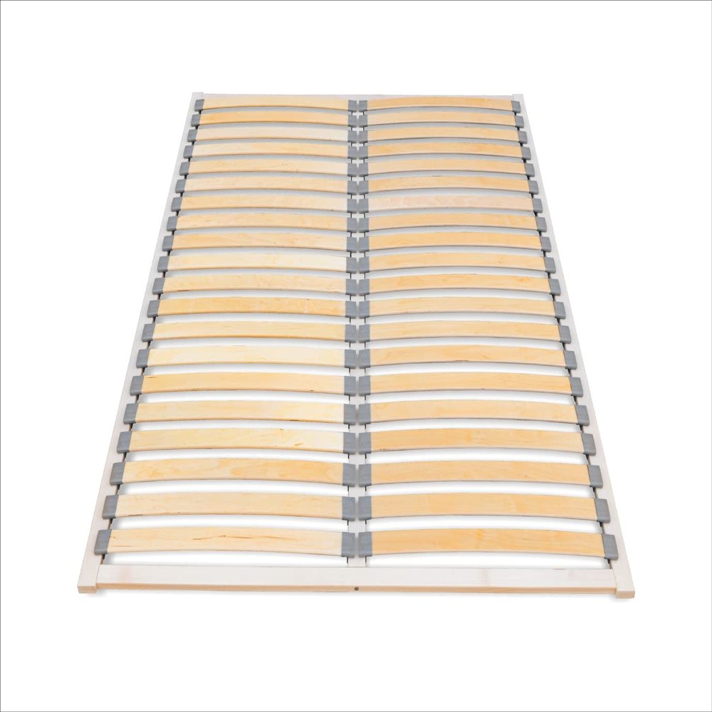ECOFORM Economic Slatted Bed Base 180 x 200 cm, Beech Wood Frame