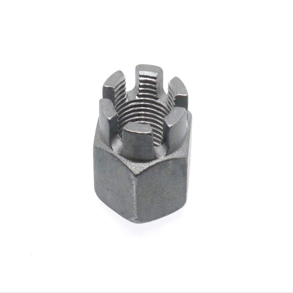 100 pcs. Castellated Nuts DIN 935 Fine Thread M18 x 1.5 - Steel