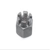 100 pcs. Castellated Nuts DIN 935 Fine Thread M18 x 1.5 - Steel view 1