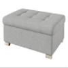 Mirjan24 Niko Gro Upholstered Stool with Quilted Seat (Matana 01) view 1